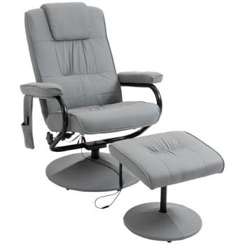 Sillón de masaje con 10 puntos de masaje HOMCOM gris