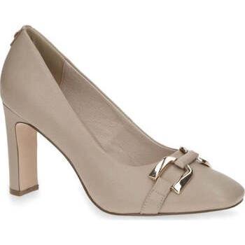Caprice Beige Leather Pumps Size 4 UK