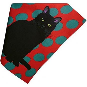 Black Cat Patterned Tea Towel