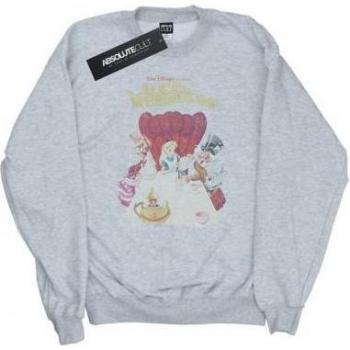 Disney Mens Alice in Wonderland Retro Poster Sweatshirt