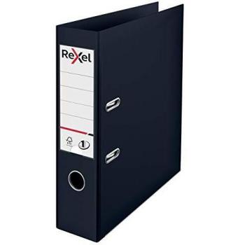 Rexel Choices A4 Lever Arch File 75 mm Spine 500 Sheet Capacity Plastic Cover Black