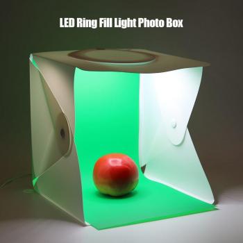 Mini Tienda de Fotografía con Luz y 4 Fondos