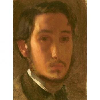 Self Portrait von Edgar Degas – Weißer Kragen, 2000‑teiliges Puzzlenurmalung
