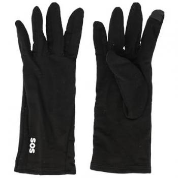 Skihandschuhe SOS Lofoten Herren – Schwarz, 95 % Wolle, 5 % Elasthan, Größenangabe 10