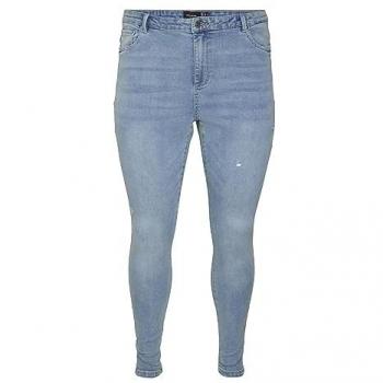 Jeans Vero Moda Curve Phia A Vita Alta Blu Chiaro 54