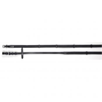 Complete Black Waldhausen Anti‑Slip Reins