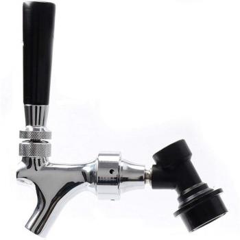 Chromed Beer Tap Faucet with Ball Lock Disconnect