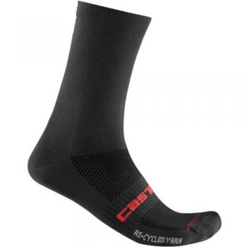 Calcetines de Ciclismo Castelli Re-Cycle 18 cm Negro