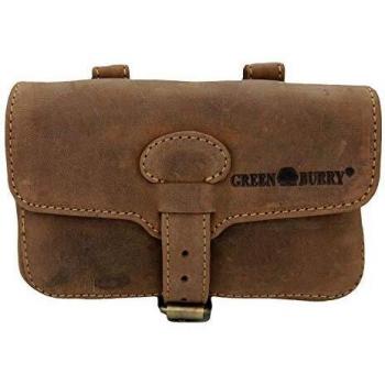 Greenburry Vintage Military Style Leather Fanny Pack 16 cm Brown