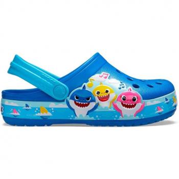 Pantoletten Crocs Baby Shark Clog T 207066 Blau 20_5 für Jungen