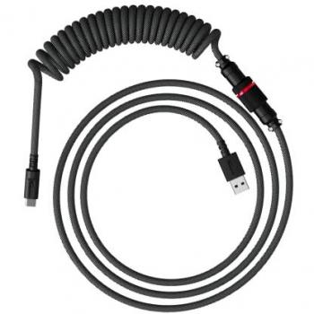 HyperX USB-C Coiled Cable, Maus + Tastatur Zubehör, Schwarz, Grau