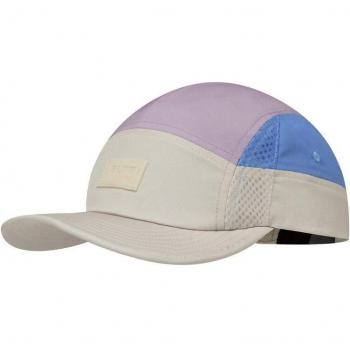 Buff 5-Panel-Laufsportmütze Grau/Lila L-XL