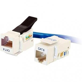 C2G Cat6 RJ45 UTP Keystone Jack sin herramientas