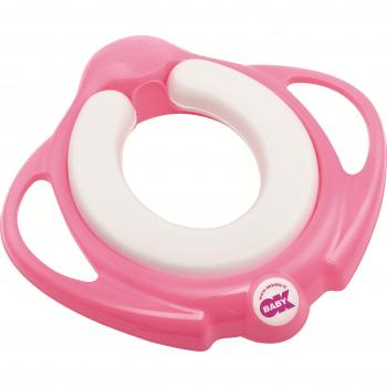 Okbaby Riduttore WC per Bambini Pinguo con Morbida Seduta, Rosa