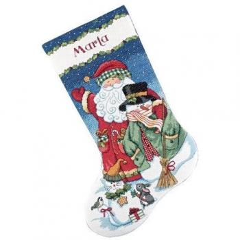 Dimensions Santa & Snowman, Multi-Colour