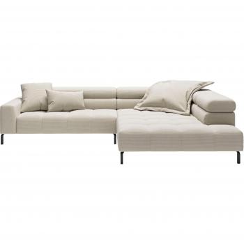 Places of Style Ecksofa »Cleveland, L-Form, mit Kopfteilverstellung und Sitzvorzug«