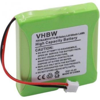 VH-BW 2,4 V NiMH‑Akku (600 mAh) für 1&1 Festnetz & DECT