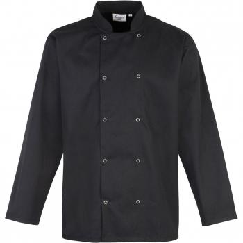 Premier Studded Front Long Sleeve Kitchen Jacket (Pack of 2)