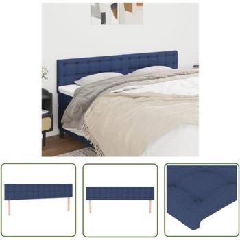 Tête de Lit en Tissu Bleu 90x5x78/88 cm