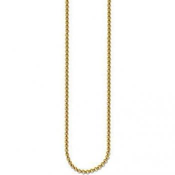 Collar Thomas Sabo de 90 cm de plata esterlina 925 con baño de oro amarillo