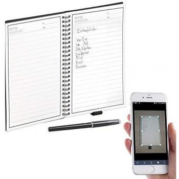 General Office : Carnet réutilisable A5 avec stylo noir et application