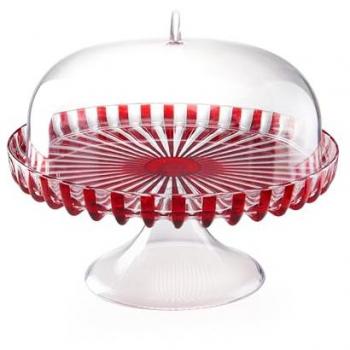 Red Guzzini Dolce Vita Dome Cake Display – 31 cm, Bioplastic