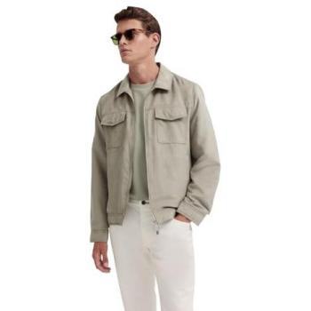 Herrenjacke mit Kentkragen in moosgrün