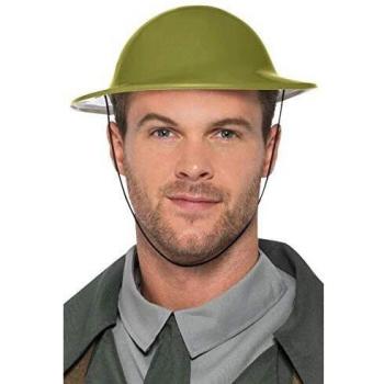 Casco da Soldato Britannico con Visiera e Cinghia di Sicurezza