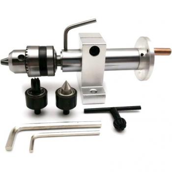 Perceuse rotative avec fonction de contre‑pointe et griffe Mini Tour