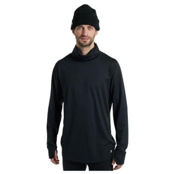 Burton Men's Midweight Long-Neck Base Layer – Black, XXS
