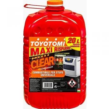 Toyotomi Clear20L Ultra Inodore, Combustibile Compatibile Con Tutte Le Stufe Elettriche O Meccaniche
