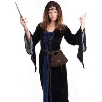 Magische Metamorph‑Hexe in Schwarz-Blau – XS