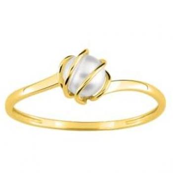Bague Femme Chic Perle Or 18 Carats