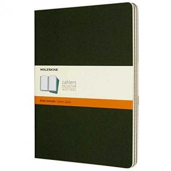 Moleskine Extra Large Cahier, Ruled Pages, Myrtle Green
