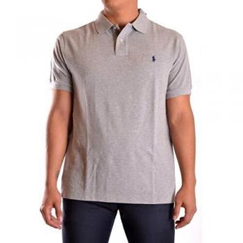 Polo Ralph Lauren Men's Short Sleeve KC Slim Fit Polo Shirt, Grey