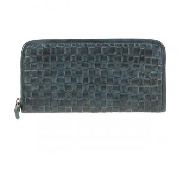Leder‑Geldbörse Billy the Kid mit Nasty Cowboys‑Motiv, 21 cm