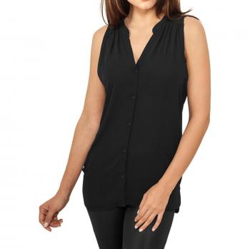 Women's Black Sleeveless Chiffon Shirt – Urban Classics