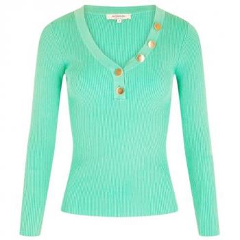 Sweat à manches longues Morgan femme XL en vert menthe
