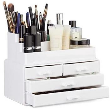 Organizer Make-up con 4 Cassetti Relaxdays