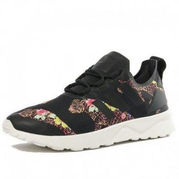 Adidas Zx Flux Futuro Verve Donna Formatori Nero con Fiore