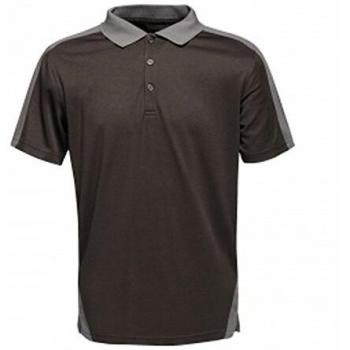 Regatta Men's Quick Wicking Polo Shirt Black Seal Grey 4XL