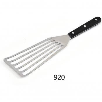 2pcs BBQ Spatula with Wooden Handle for Meat and Fish