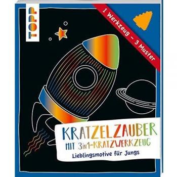 Kratzelzauber mit Kratzwerkzeug: Lieblingsmotive fÃ¼r Jungs