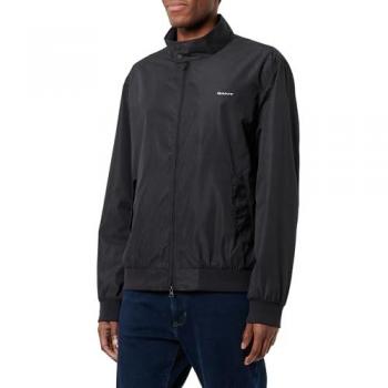 GANT Blouson „Harrington Classic“, unifarben, Mikrofaser, Schwarz, M