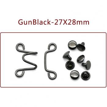 Meetee 10er Pack 27X28/32X28mm Metall Haken Jeans Taille Anpassung Schnalle Abnehmbare Niet DIY Unsichtbare Tasten