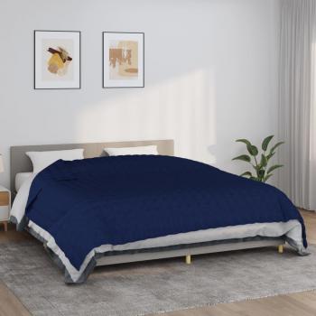 Couverture lestée Bleu 235x290 cm 11 kg Tissu Vidaxl