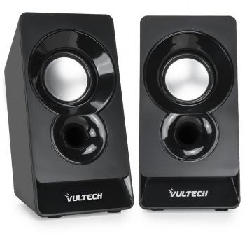 Casse Acustiche 2.0 Autoalimentate USB 2.0 Vultech SP-320N 3W RMS  Nere