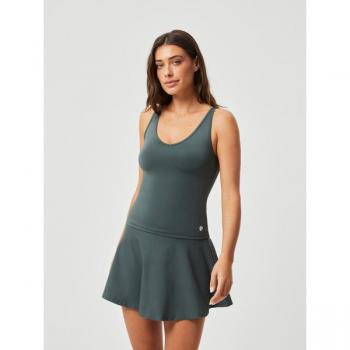 Björn Borg Dames Ace Diepe V-Hals Tanktop Groen, M