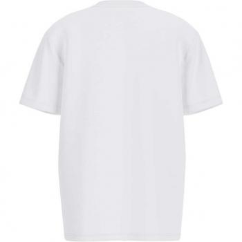 Camiseta Guess en colores azul, marrón, rojo y blanco