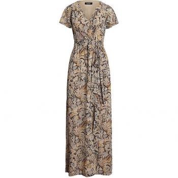 Día Dorado: Vestido Largo de Manga Cortita